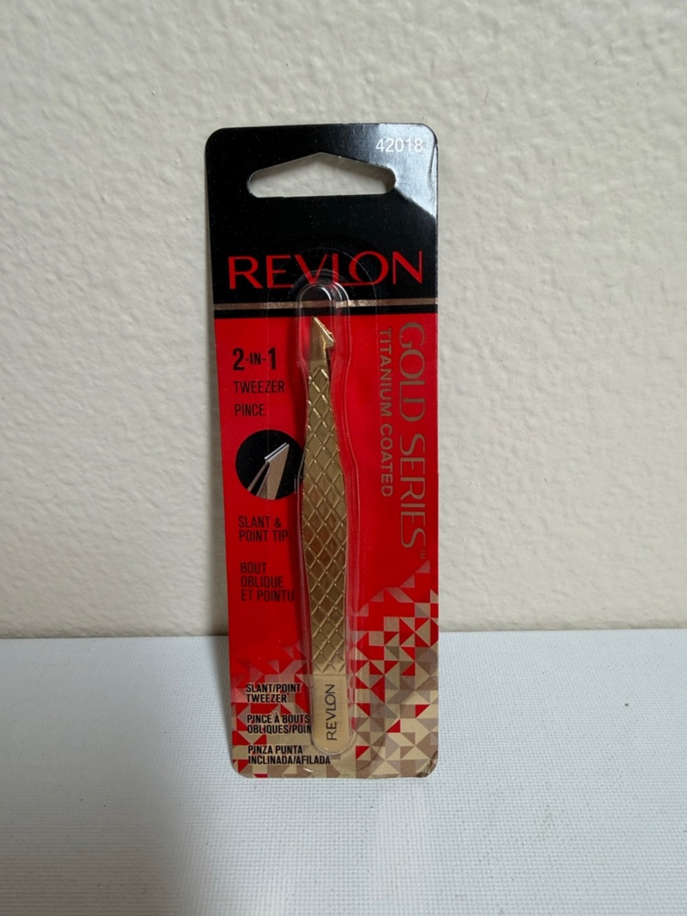Revlon Gold Series Titanium Coated Tweezers - Gold